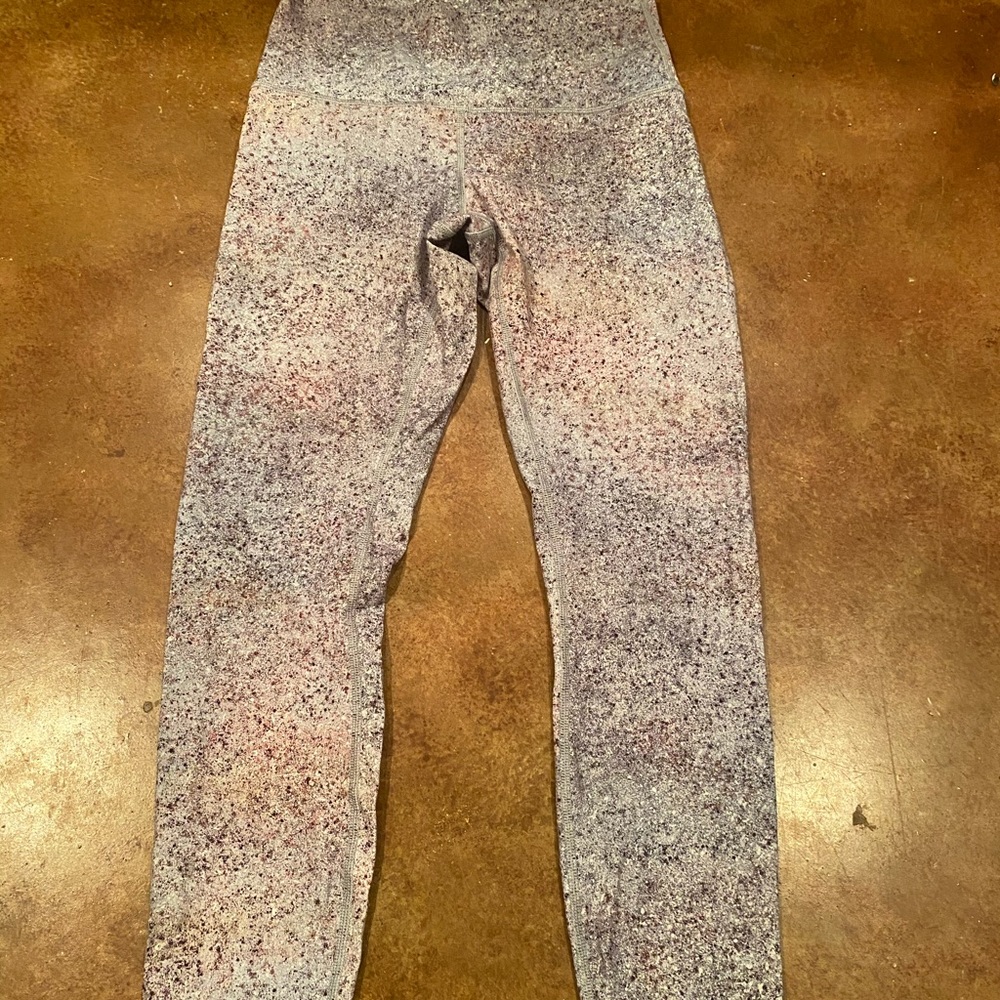 Lululemon Wunder Under 7/8 Speckle Leggings